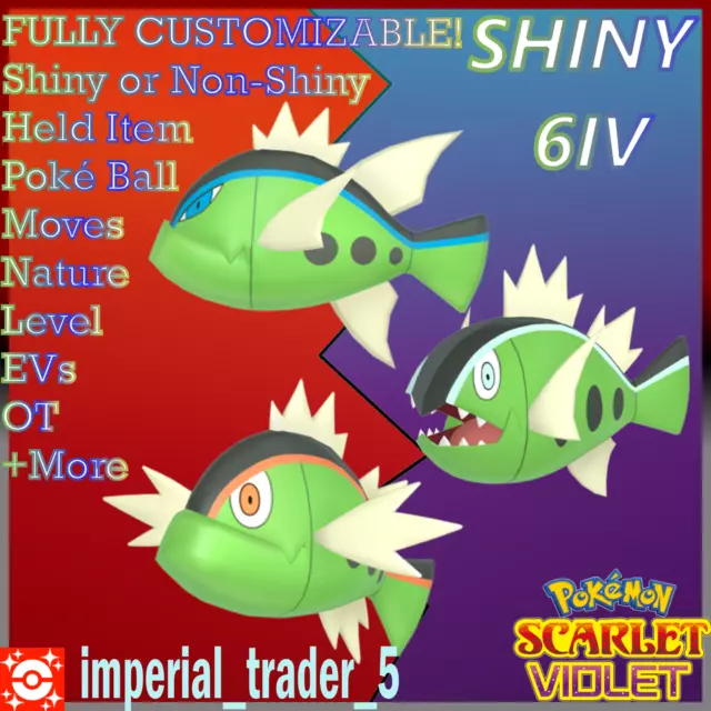 Pokémon Scarlet & Violet 🌟 All 24 SHINY 6IVs Violet EXCLUSIVES BUNDLE 🌟  +ITEMS