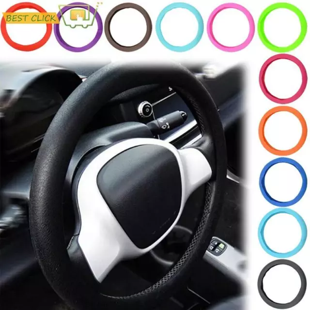 COPRIVOLANTE SILICONE UNIVERSALE Nero Grigio Anti Scivolo Volante