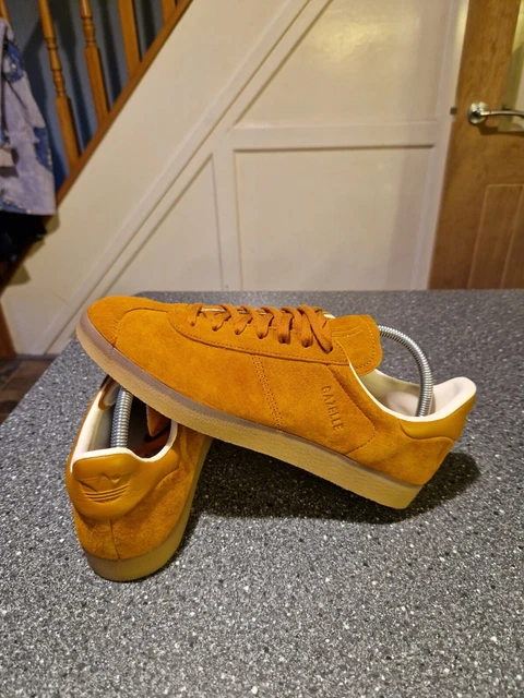 MENS ADIDAS GAZELLE Trainers Size 8 Worn Twice Navy 16.00