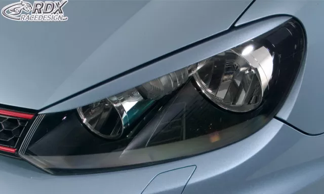 RDX Scheinwerferblenden für VW Golf 6 VI Böser Blick Blenden Spoiler Tuning