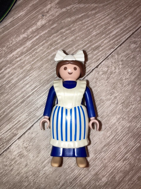 Canapé Bleu Et Acajou Playmobil Série 1900 Belle Époque - Occasion