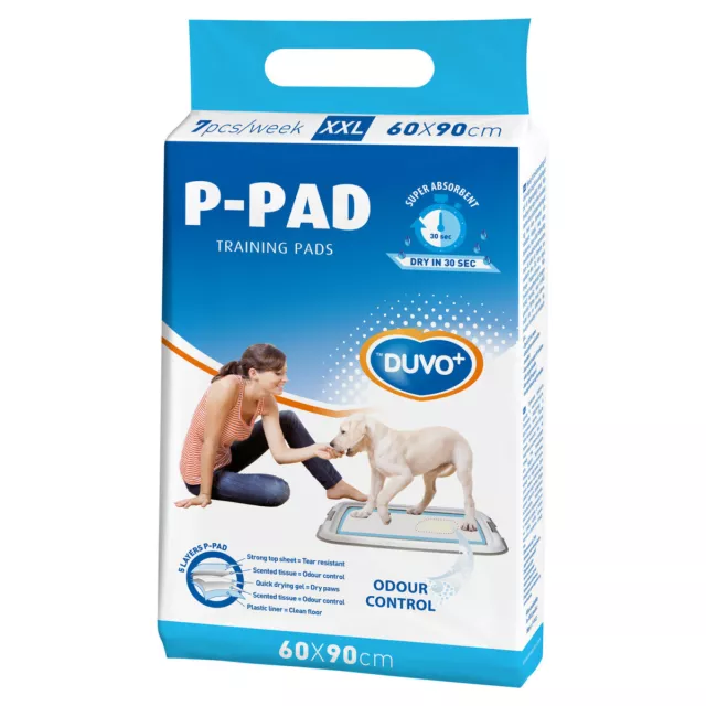 Duvo + Training-Pads P-Pad Xx-Large per Cuccioli di Cane, Varie Misure, Nuova