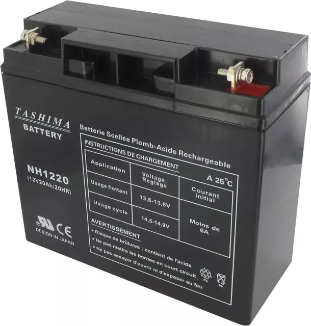 TASHIMA – Batería para Motocicleta NH1220 / NH1218, 12V, 20Ah