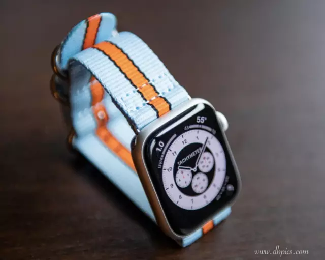 GULF strap for APPLE watch - silver - fits all series with 42, 44, 45, 49mm case 2