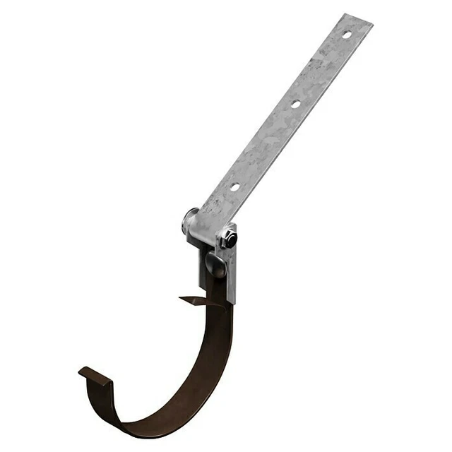 Marley Rinneneisen mit Drehgelenk Nennweite: 100 mm, Verstellbar, Stahl, Braun