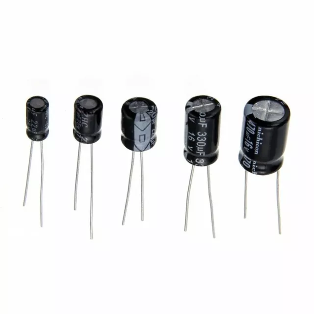 60-900pcs  0.1uF-2200uF Assorted Electrolytic Capacitor Assortment Kit 3