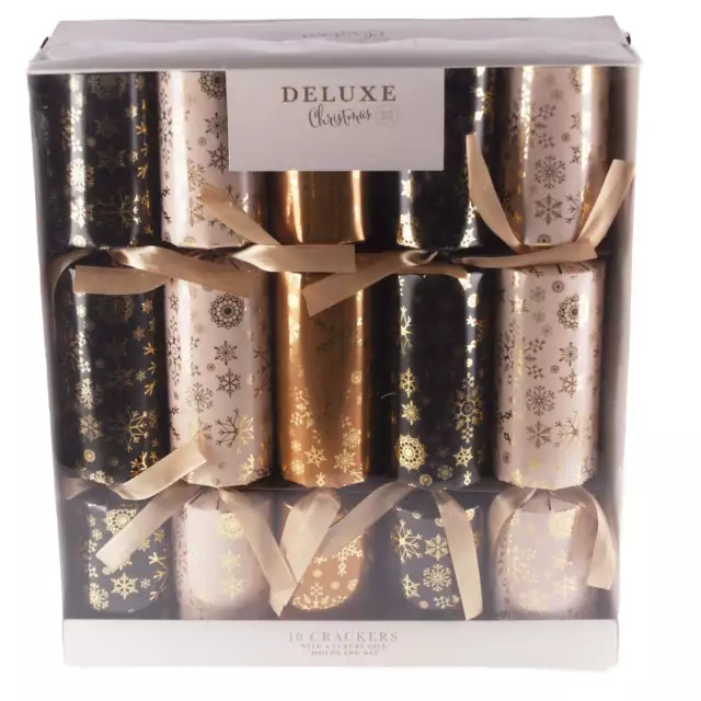 Deluxe Christmas Crackers 10 Pack 14''