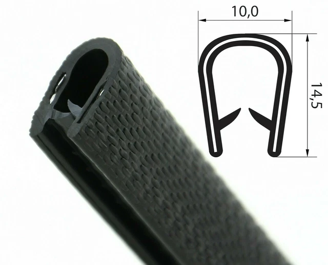 SMI - Randbeschermprofiel KS3-6S voor 3-6 mm pvc met stalen