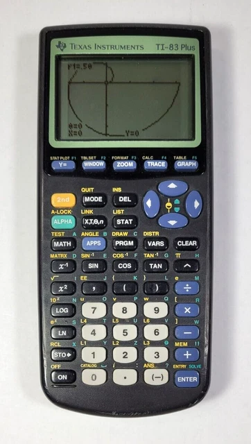 Texas Instruments TI-83 Plus Graphing Calculator Tested and Works