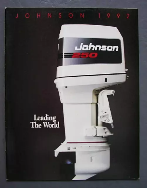 Original 1992 Johnson Outboard Motors Boat Dealer Sales Brochure