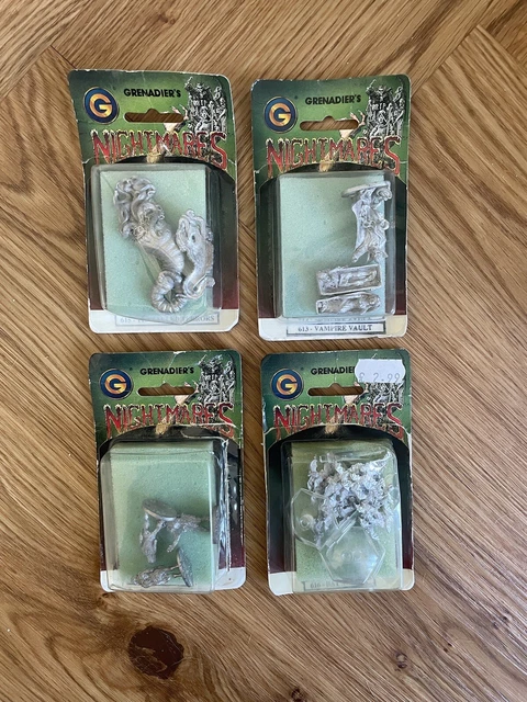Grenadier Nightmares Miniatures Vintage 1990s  Zombie Vampire Pewter *Unpainted*