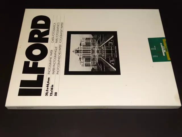Papel Ilford Multigrade IV FB (mate) 30,5x40,6 cm (12x16 pulgadas) - 50 hojas