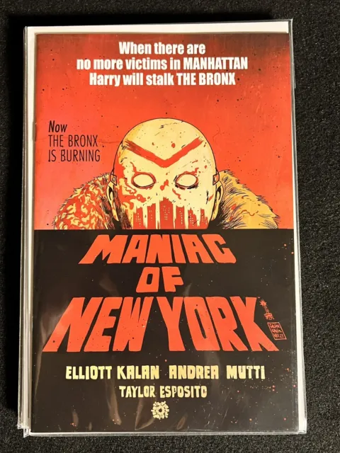 Maniac Of New York Bronx Is Burning #4 Variant Horror Cover B AfterShock 2022 NM