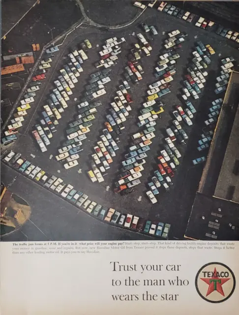 1963 Texaco Gasoline Trust Car To The Man Who Wears The Star Print Ad