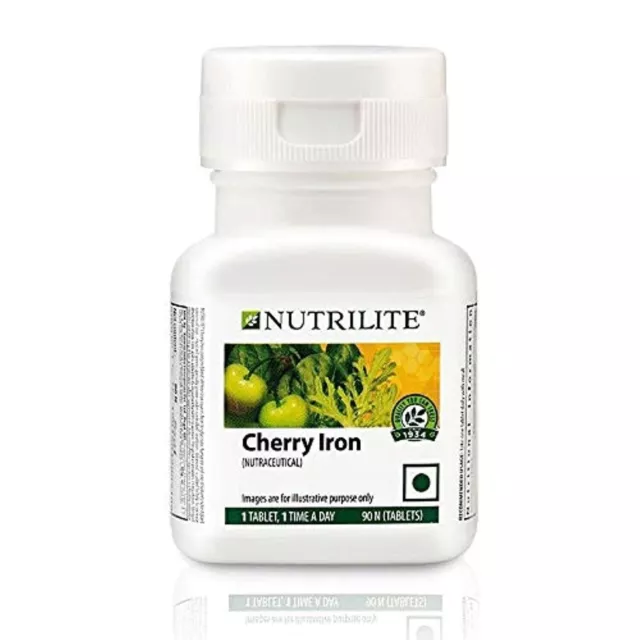 Amway Nutrilite Cherry Vitamin C Iron-90 Tab, tableta para fortalecer los...