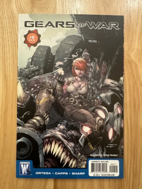 Gears of War 9 (DC Wildstorm Comics 2009) Jim Lee Cover Low Print Run NM Nice!