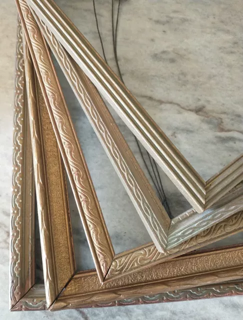 Antique Vintage Picture Frames Wood Gold Art Decor Ornate lot of 5 eco  Ia