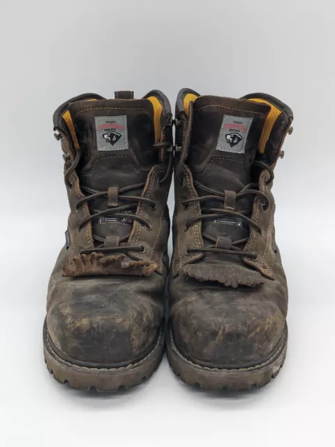 HERMAN SURVIVORS MNHS40AG001 Steel Toe Waterproof Mens Work Boots Brown ...