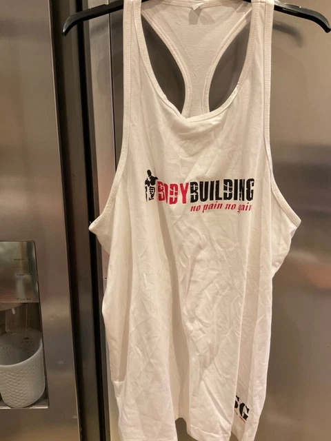 ESG Muscle Body Building Vest - No Pain No Gain - Muscle Vest-large