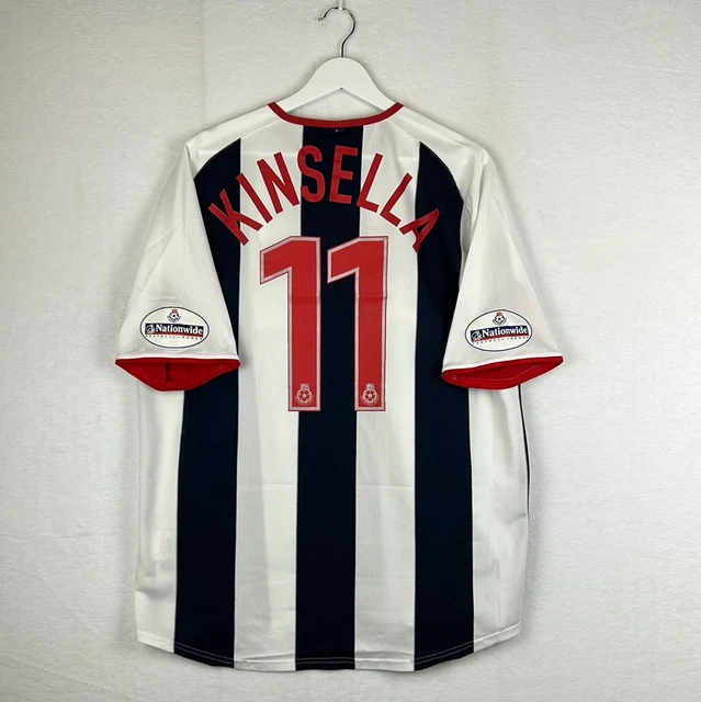 West Bromwich Albion 2003/2004 Streichholz getragen zu Hause Shirt - Kinsella