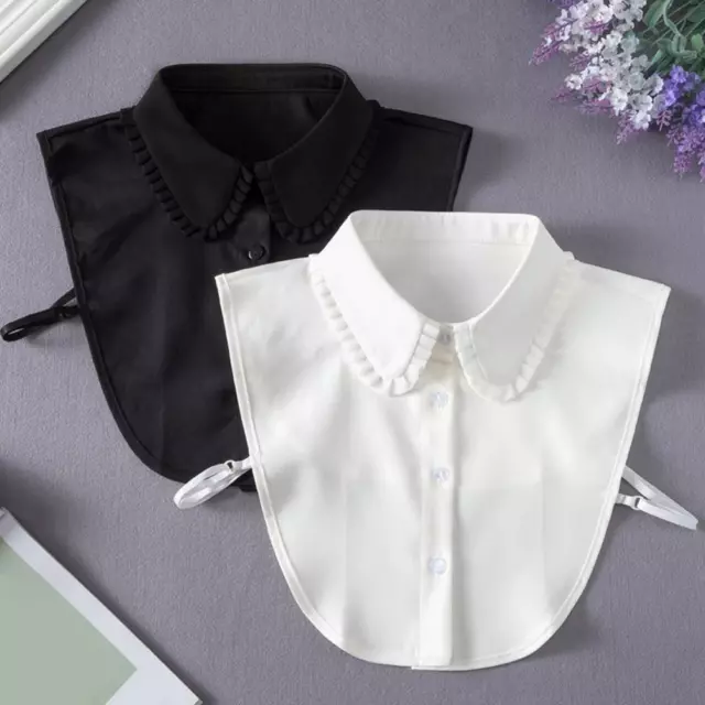 Fake Collar Detachable Half Shirt Lapel Peaked Decor Home Formal False Coll Z2R5
