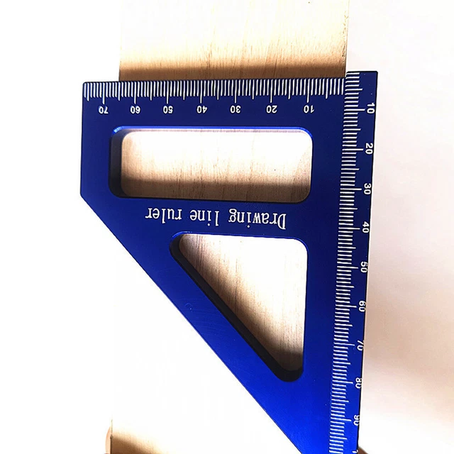 L# WOODWORKING SQUARE Protractor Miter Triangle Ruler Layout Tools ...
