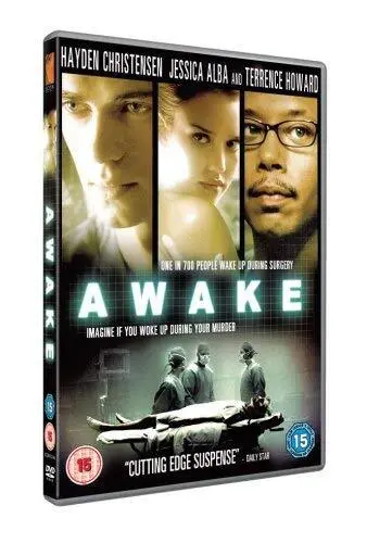 Awake  (2007) (DVD) Hayden Christensen Jessica Alba Terrence Howard Lena Olin