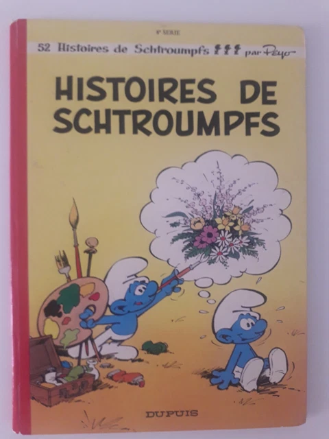 LES SCHTROUMPFS S RIE 8 Histoires De Schtroumpfs EO 1972 Dos Rond Rouge les-schtroumpfs-s-rie-8-histoires-de-schtroumpfs-eo-1972-dos-rond-rouge
