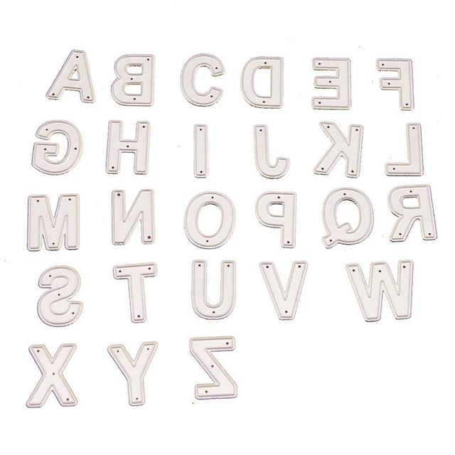 26PCS 26 LETTERS Alphabet Letters Die Cuts Scrapbooking Album Making