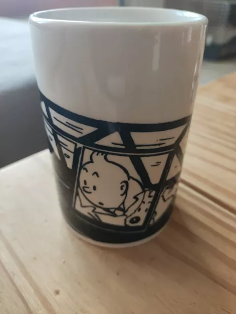 HERGE TINTIN mug chope Milou avion superbes illustrations Noir Blanc modèle 3 !