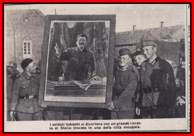 Giornali d'epoca seconda guerra mondiale WW2 Militaria Soldati tedeschi Russia