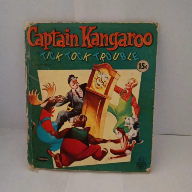 VINTAGE BOOK CAPTAIN Kangaroo Tick Tock Trouble Whitman Tell a Tales ...