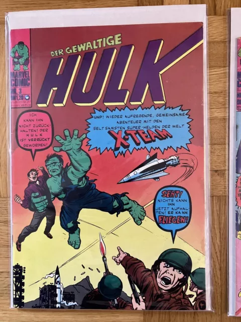 Marvel Comics HULK Williams-Verlag Sammlung 5 Hefte 1970er 2