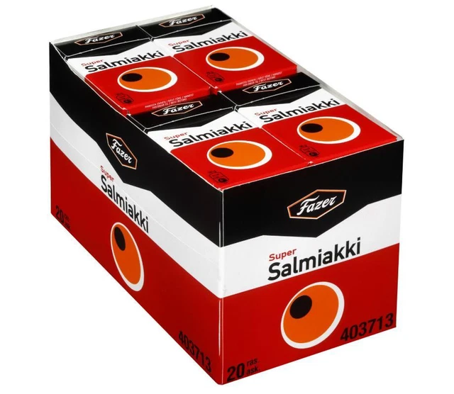 FAZER 20 x38g SUPER SALMIAKKI LOT Finland