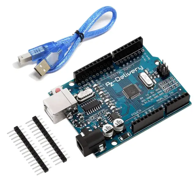 ATmega328P Microcontroller Board with USB Cable