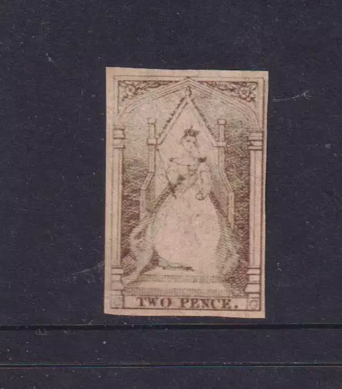 Victoria 1852 2d Brown Queen on Throne unused