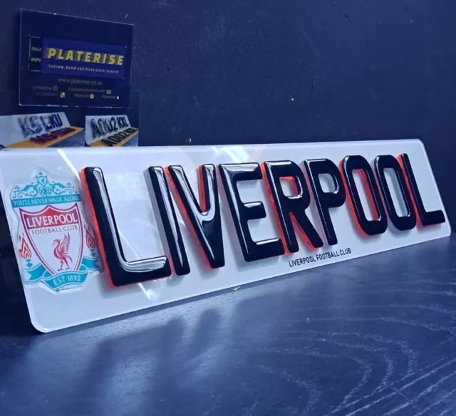 LIVERPOOL Novelty Show Number Plate LFC FOOTBALL TEAM GIFT GARAGE BEDROOM