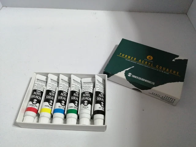 Juego En Caja De Tubos Acrílicos Turner 6 X 11 Ml