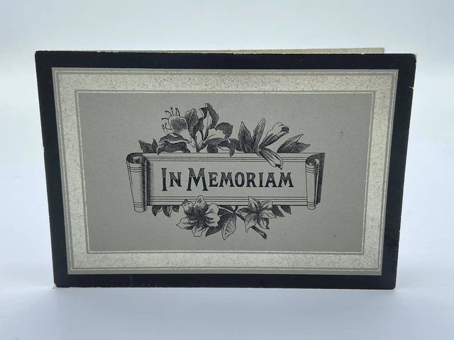 Antique Mourning Gothic Funeral Card To Eliza Salt Who Died April 1886