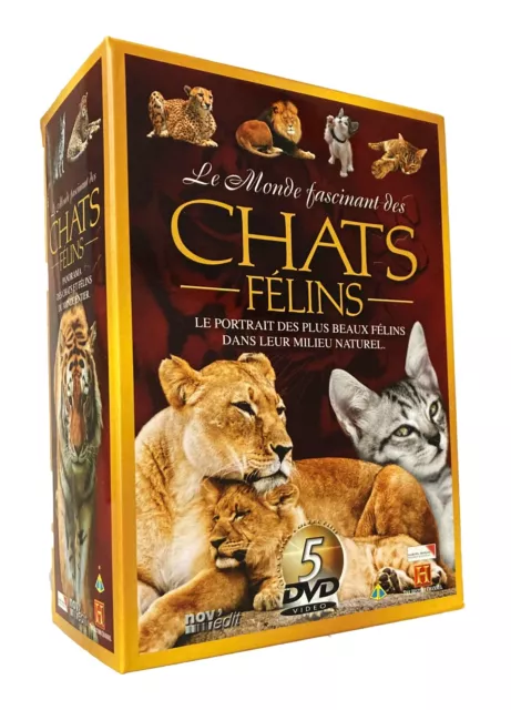 Le monde fascinant des chats - Coffret 5 DVD