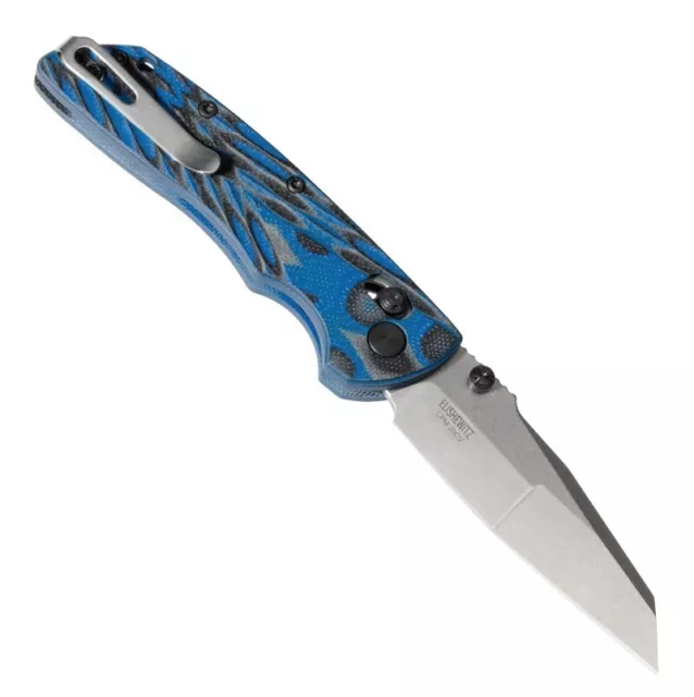 Hogue Knife Deka Folder CPM 20CV Wharncliffe Blade G-Mascus Blue G10 Frame 24263