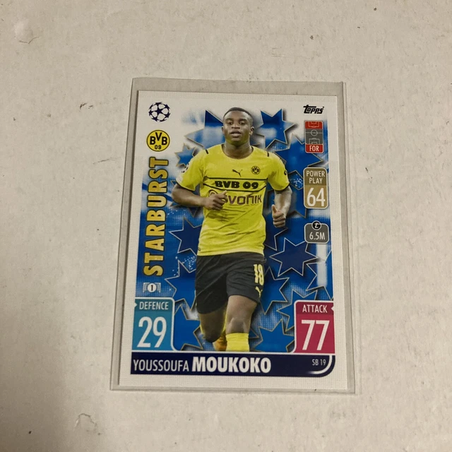 202122 TOPPS MATCH Attax Extra CL Starburst Dortmund Youssoufa Moukoko
