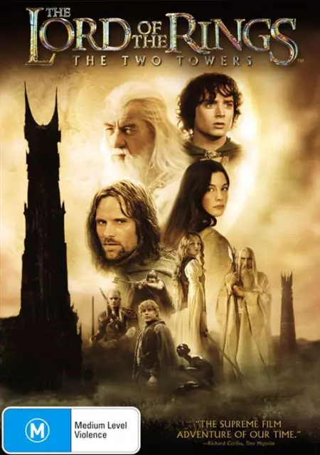 The Lord Of The Rings - The Two Towers DVD (Pal, 2003, 2-Disc Set) NEW-Free Post