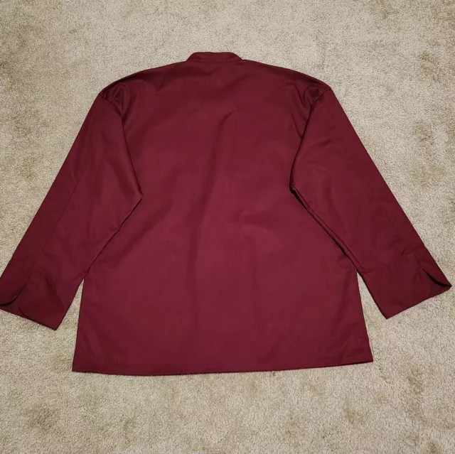 Uncommon Thread Chef Coat Unisex size Medium Burgundy Jacket