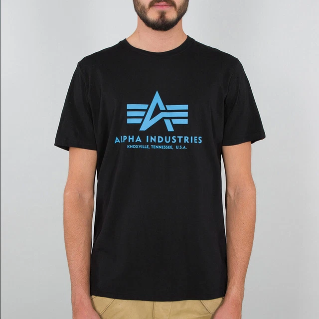 Alpha Industries T-Shirt Base T IN Nero Blu 100501-93