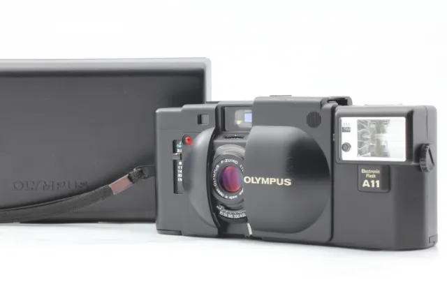 [Near MINT in Box] Olympus XA 35mm Film Rangefinder w/ A11 flash From JAPAN
