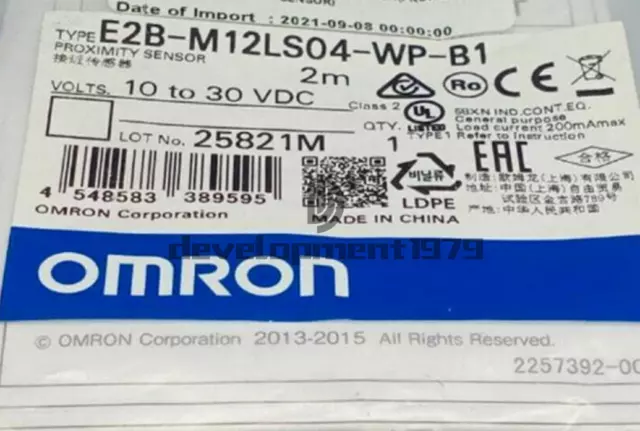 1PC Brand new OMRON E2B-M12LS04-WP-B1 Proximity Switch Sensor