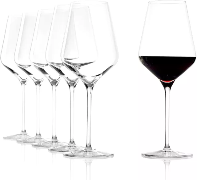 6 Stölzle Lausitz Verres de Vin Rouge Quatrophil 568ml Incassable Comme