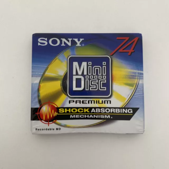 X1 Sony Premium 74 Blank Mini Disc- New & Sealed