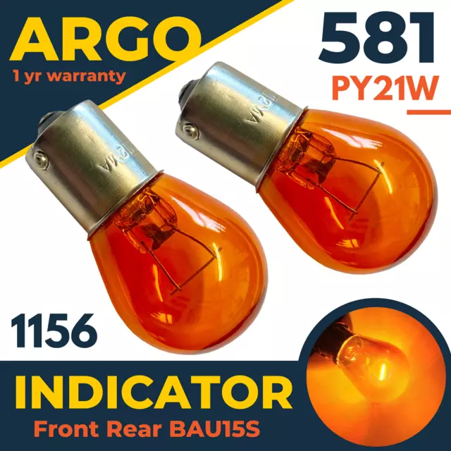 Fits Mercedes C-Class W204 Front Rear 07-14 Amber Repeater Indicator Light Bulbs